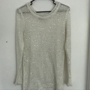 Long sparkly sweater